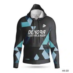 Dekora Custom Jersey 439 Black Custom Made Hoodies Cheap with Logo; Black White Sublimated Hoodie with Logo; best Custom Made Hoodies Cheap with Name Number; custom hoodie maker; customizable hoodies; custom hoodies for men;