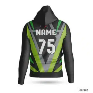 Dekora Custom Jersey 460 Black Green 100 Polyester Hoodies with Name Number; best Premium Team USA Hoodie with Name Number; Black White Sublimated Hoodie with Logo; best Custom Made Hoodies Cheap with Name Number; custom hoodie maker; customizable hoodies; custom hoodies for men;