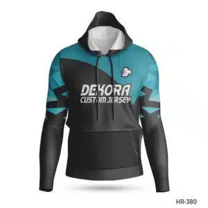 Dekora Custom Jersey 533 Black Green Team Custom Sports Hoodie with Logo; Premium Blue Custom Hoodies Sports Clothes Maker in USA; custom hoodie maker; customizable hoodies; custom hoodies for men;