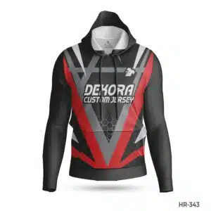 Dekora Custom Jersey 461 Black Red Sublimation Blank Hoodies with Logo; best Premium Team USA Hoodie with Name Number; Customized Men White Hoodie with Name Number; Black White Sublimated Hoodie with Logo; custom hoodie maker; customizable hoodies; custom hoodies for men;