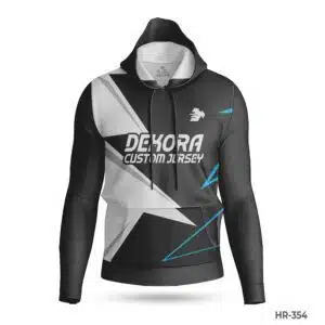Dekora Custom Jersey 481 Black White Customized Polyester Hoodie for Sublimation Ptint; best White Red Sports Hoodies Custom Design with Name Number; custom hoodie maker; customizable hoodies; custom hoodies for men;