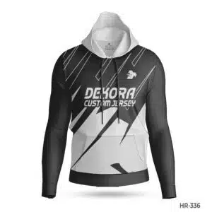 Dekora Custom Jersey 449 Black White Polyester Hoodie for Sublimation Printed Logo; best Premium Team USA Hoodie with Name Number; Customized Men White Hoodie with Name Number; best Custom Made Hoodies Cheap with Name Number; custom hoodie maker; customizable hoodies; custom hoodies for men;