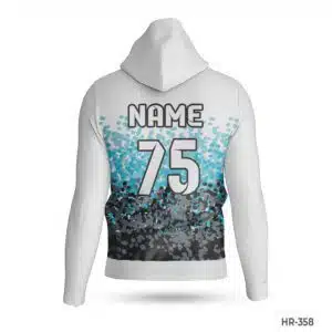 Dekora Custom Jersey 492 Black White Youth Polyester Hoodie Name Number; best White Red Sports Hoodies Custom Design with Name Number; custom hoodie maker; customizable hoodies; custom hoodies for men;