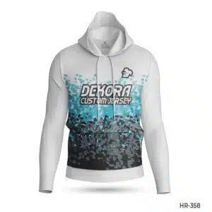 Dekora Custom Jersey 491 Black White Youth Polyester Hoodie with Team Logo; best White Red Sports Hoodies Custom Design with Name Number; best Premium Team USA Hoodie with Name Number; customizable hoodies; custom hoodies for men;