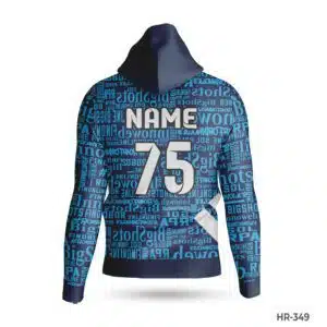 Dekora Custom Jersey 474 Blue Black Polyester Sports Hoodie with Name Number; best Premium Team USA Hoodie with Name Number; Black White Sublimated Hoodie with Logo; best Custom Made Hoodies Cheap with Name Number; custom hoodie maker; customizable hoodies; custom hoodies for men;