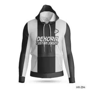Dekora Custom Jersey 365 Custom Black White Hoodie with Team Logo; Team Personalized Name Hoodies with Sublimation Print; best Custom Made Hoodies Cheap with Name Number; Top Quality custom print hoodie with Printed Team Logo; custom hoodie maker; customizable hoodies; custom hoodies for men;
