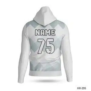 Dekora Custom Jersey 368 Customized Men White Hoodie with Name Number; Team Personalized Name Hoodies with Sublimation Print; Black White Sublimated Hoodie with Logo; best Custom Made Hoodies Cheap with Name Number; custom hoodie maker; customizable hoodies; custom hoodies for men;
