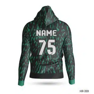 Dekora Custom Jersey 494 Green Black 100 Percent Polyester Hoodies with Name Number; best White Red Sports Hoodies Custom Design with Name Number; custom hoodie maker; customizable hoodies; custom hoodies for men;