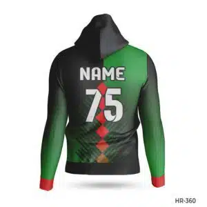Dekora Custom Jersey 496 Green Black Sports Polyester Hoodie with Name Number; best White Red Sports Hoodies Custom Design with Name Number; custom hoodie maker; customizable hoodies; custom hoodies for men;