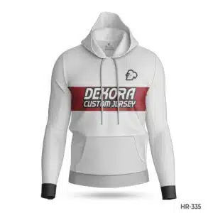 Dekora Custom Jersey 447 High Quality Custom Hoodies White Red Color; best Premium Team USA Hoodie with Name Number; Customized Men White Hoodie with Name Number; best Custom Made Hoodies Cheap with Name Number; custom hoodie maker; customizable hoodies; custom hoodies for men;
