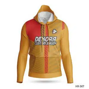 Dekora Custom Jersey 507 Orange Color Sports Team Hoodies with Team Logo; best White Red Sports Hoodies Custom Design with Name Number; custom hoodie maker; customizable hoodies; custom hoodies for men;