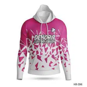 Dekora Custom Jersey 553 Pink Color Customize Sports Hoodies Men; Premium Blue Custom Hoodies Sports Clothes Maker in USA; customizable hoodies; custom hoodies for men;