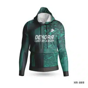 Dekora Custom Jersey 595 Premium Design Green Custom Sports Hoodie; customizable hoodies; personalized sweatshirt; custom hoodies for men;