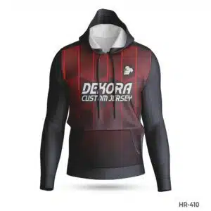 Dekora Custom Jersey 563 Premium Design Polyester Black Hoodie with Logo; Premium Blue Custom Hoodies Sports Clothes Maker in USA; custom hoodie maker; customizable hoodies; custom hoodies for men;