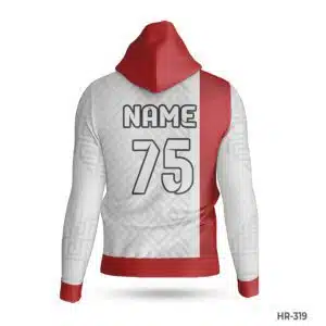 Dekora Custom Jersey 416 Premium Design Red White Hoodie with Name Number; best Premium Team USA Hoodie with Name Number; Customized Men White Hoodie with Name Number; best Custom Made Hoodies Cheap with Name Number; custom hoodie maker; customizable hoodies; custom hoodies for men;