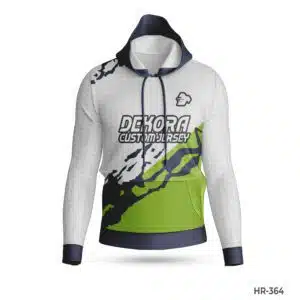 Dekora Custom Jersey 503 Premium Design White Green Academy Sports Hoodies; best White Red Sports Hoodies Custom Design with Name Number; custom hoodie maker; customizable hoodies; custom hoodies for men;
