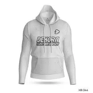 Dekora Custom Jersey 463 Premium Design White Polyester Hoodie with Logo; best Premium Team USA Hoodie with Name Number; Customized Men White Hoodie with Name Number; Black White Sublimated Hoodie with Logo; custom hoodie maker; customizable hoodies; custom hoodies for men;