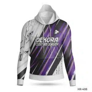 Dekora Custom Jersey 561 Premium White Purple Color Hoodie Polyester Apparel; Premium Blue Custom Hoodies Sports Clothes Maker in USA; custom hoodie maker; customizable hoodies; custom hoodies for men;