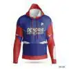 Premium Red Blue Custom Hoodies for Sports Teams-HR-381 1 Red Blue Custom Hoodies for Sports Teams; Premium Blue Custom Hoodies Sports Clothes Maker in USA; custom hoodie maker; customizable hoodies; custom hoodies for men;