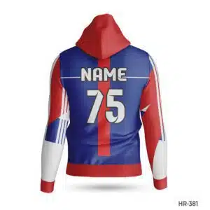 Dekora Custom Jersey 536 Red Blue Custom Hoodies for Sports Teams Apparel with Name Number; Premium Blue Custom Hoodies Sports Clothes Maker in USA; custom hoodie maker; customizable hoodies; custom hoodies for men;