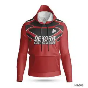Dekora Custom Jersey 395 Sublimation Mens Red Hoodie for Teams; best Premium Team USA Hoodie with Name Number; Customized Men White Hoodie with Name Number; Black White Sublimated Hoodie with Logo; best Custom Made Hoodies Cheap with Name Number; customizable hoodies; custom hoodies for men;