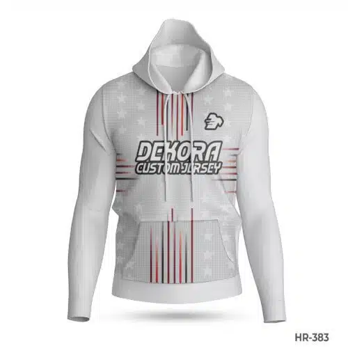 White Color Polyester Blend Hoodie with Logo; Premium Blue Custom Hoodies Sports Clothes Maker in USA; custom hoodie maker; customizable hoodies; custom hoodies for men;