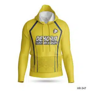 Dekora Custom Jersey 469 Yellow Color Polyester Hoodie Mens Apparel; best Premium Team USA Hoodie with Name Number; Customized Men White Hoodie with Name Number; Black White Sublimated Hoodie with Logo; custom hoodie maker; customizable hoodies; custom hoodies for men;