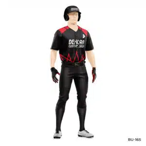 Customized Red Black Baseball Uniform with Logo; Polyester Custom Youth Baseball Uniforms with Logo; Custom Youth Baseball Uniforms with Logo; Personalized Baseball Team Uniforms with Name Number; customize baseball uniforms; cheap custom baseball uniforms; baseball uniforms custom; custom cricket uniforms;