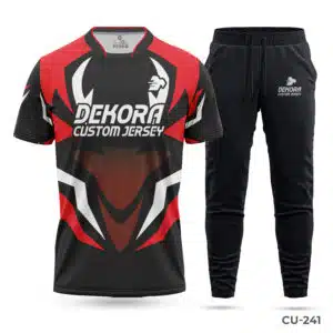 Half Sleeve Red and Black Cricket Uniform with Logo; Chinese Neck Custom Cricket Uniforms with Team Logo; Chinese Neck Cricket Uniform Full Set Sportswear; cricket uniform full set; uniforms for all sports; sublimated sports uniforms; best uniforms in sports;