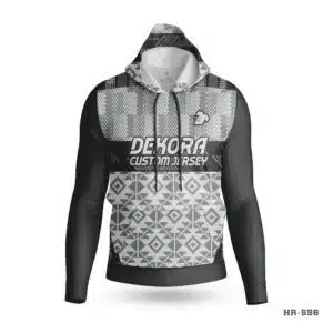 Dekora Custom Jersey 597 Premium Design Black White Hoodie Men Apparel; Black Premium Custom Hoodies with Logo; Make custom made hoodie with Team Logo; customizable hoodies; personalized sweatshirt; custom hoodies for men;