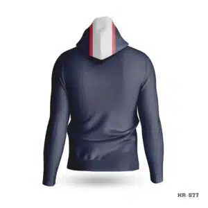 Dekora Custom Jersey 608 Sublimation Navy Blue White Hoodie with Logo Design Online in USA; Black Premium Custom Hoodies with Logo; Make custom made hoodie with Team Logo; customizable hoodies; personalized sweatshirt; custom hoodies for men;