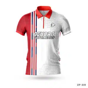 Zipper Neck Custom Red White Jersey with Logo; Sublimation Print Navy Blue Green Jersey with Logo; best Customized Design Event Marathon Jersey with Logo; Premium Red White Volleyball Jersey Design Apparel; best navy blue volleyall jersey; jersey manufacturer in USA; qualityful volleyball jersey maker in USA;