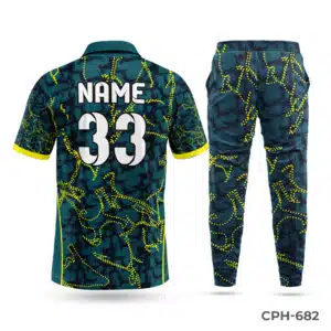 Cricket Polo Sublimation Uniform Maker in USA; Customized Blue Cricket Uniform with Logo; cricket uniforms; uniforms for all sports; sublimated sports uniforms; best uniforms in sports;