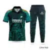 Customized Polo Cricket Green Team Uniform with Logo; Premium Polo Cricket Team Uniform with Team Logo; Chinese Neck Custom Cricket Uniforms with Team Logo; cricket uniform full set; uniforms for all sports; sublimated sports uniforms; best uniforms in sports;