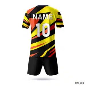Dekora Custom Jersey 163 Half Sleeve Red and Yellow Soccer Uniform with Name Number; Custom Sublimation Soccer Uniform with Logo; Custom Authentic Soccer Jerseys Uniforms All Over Printed; customize your own soccer jersey Uniforms Maker in USA; Best custom youth soccer jerseys in USA; best team football player uniform; premium football uniforms maker in USA; personalized football uniforms design in USA; personalized football uniforms in USA; customized football uniforms USA; customjersey.US; personalized football uniforms design online in USA;