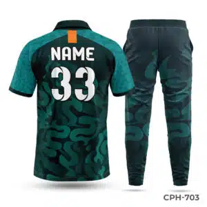 Polo Cricket Green Team Uniform Maker in USA; Premium Polo Cricket Team Uniform with Team Logo; Chinese Neck Custom Cricket Uniforms with Team Logo; cricket uniforms; uniforms for all sports; sublimated sports uniforms; best uniforms in sports;