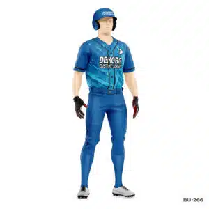 Premium Design Team Blue Baseball Uniform with Logo; Customized Authentic Baseball Uniforms with Logo; authentic baseball uniforms; best baseball uniforms Manufacturer in USA;