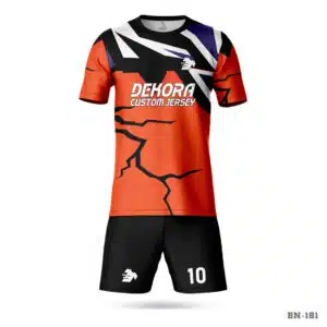 Dekora Custom Jersey 160 Round Neck Orange and Black Soccer Uniform with Logo; Custom Sublimation Soccer Uniform with Logo; Custom Authentic Soccer Jerseys Uniforms All Over Printed; customize your own soccer jersey Uniforms Maker in USA; Best custom youth soccer jerseys in USA; best team football player uniform; premium football uniforms maker in USA; personalized football uniforms design in USA; customized football uniforms in USA; customized football uniforms USA; customjersey.US; personalized football uniforms design online in USA;
