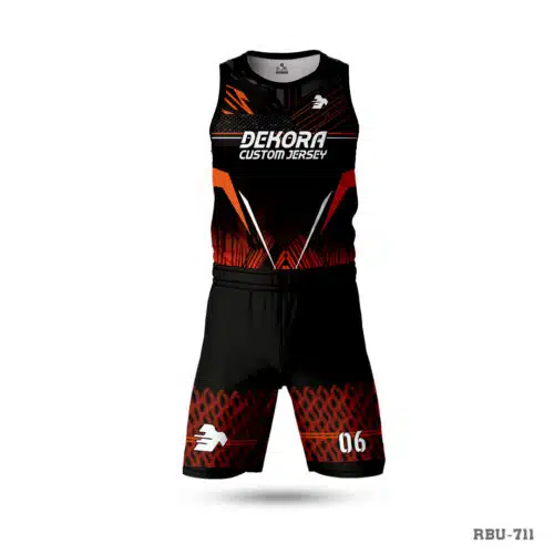 Sublimation Black Orange Volleyball Uniform with Logo; Black Red Volleyball Uniform Design with Logo; volleyball uniform; sleeveless volleyball uniform; best volleyball uniform design in USA; premium volleyball uniform maker in USA; premium volleyball uniforms maker in USA; sublimation volleyball uniform; best volleyball uniform collecion in USA; volleyball uniform manufacturer in USA;