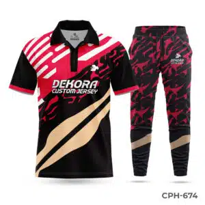 Sublimation Print Polo Cricket Uniform Design with Logo; Customized Blue Cricket Uniform with Logo; cricket uniforms; uniforms for all sports; sublimated sports uniforms; best uniforms in sports;